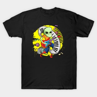 Cool Electric Guitar Playing Zombie T-Shirt